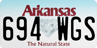AR license plate 694WGS