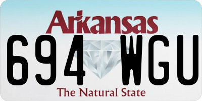 AR license plate 694WGU