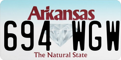 AR license plate 694WGW