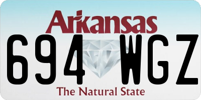 AR license plate 694WGZ
