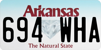 AR license plate 694WHA