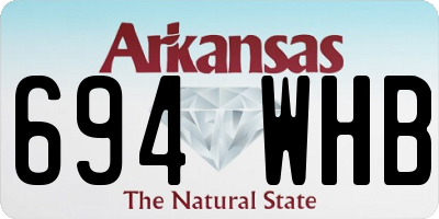 AR license plate 694WHB