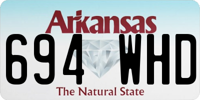 AR license plate 694WHD
