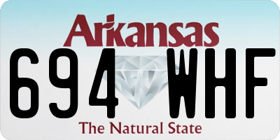 AR license plate 694WHF