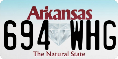 AR license plate 694WHG