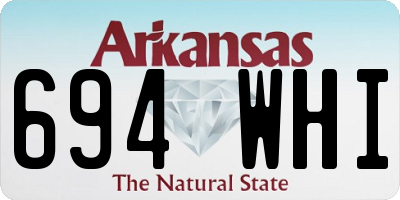 AR license plate 694WHI