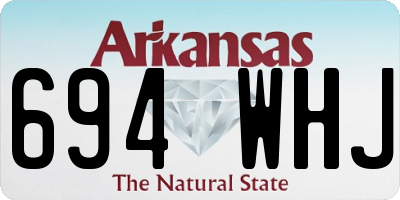 AR license plate 694WHJ