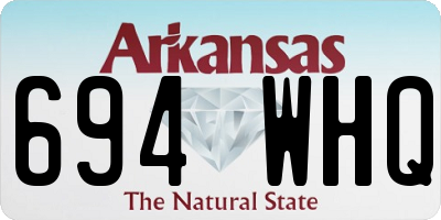 AR license plate 694WHQ