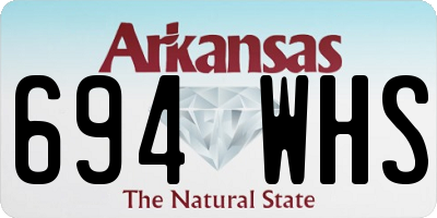 AR license plate 694WHS