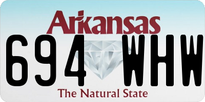 AR license plate 694WHW