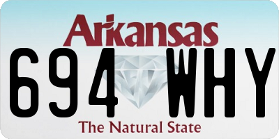 AR license plate 694WHY