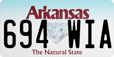 AR license plate 694WIA