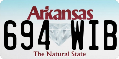 AR license plate 694WIB