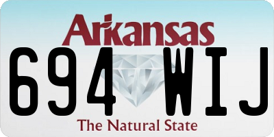 AR license plate 694WIJ