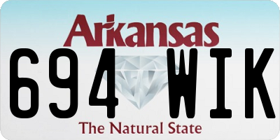 AR license plate 694WIK