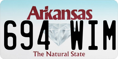 AR license plate 694WIM
