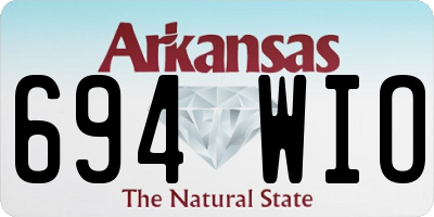 AR license plate 694WIO