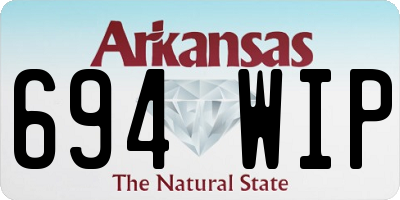 AR license plate 694WIP