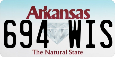 AR license plate 694WIS