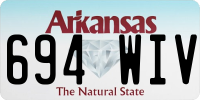 AR license plate 694WIV