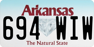 AR license plate 694WIW