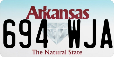AR license plate 694WJA