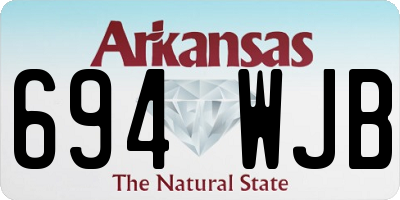 AR license plate 694WJB