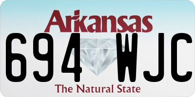AR license plate 694WJC