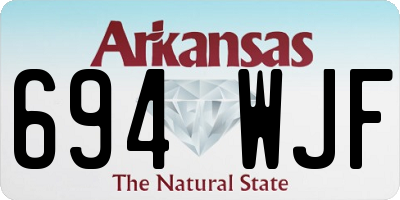 AR license plate 694WJF
