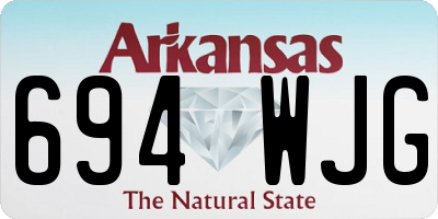AR license plate 694WJG