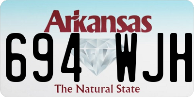 AR license plate 694WJH