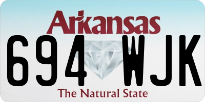 AR license plate 694WJK
