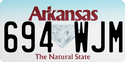 AR license plate 694WJM