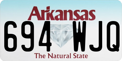 AR license plate 694WJQ