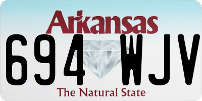 AR license plate 694WJV