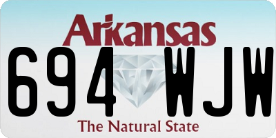 AR license plate 694WJW