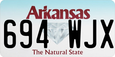 AR license plate 694WJX