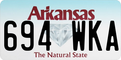 AR license plate 694WKA