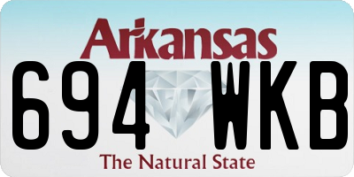 AR license plate 694WKB