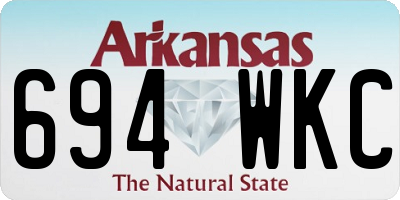 AR license plate 694WKC