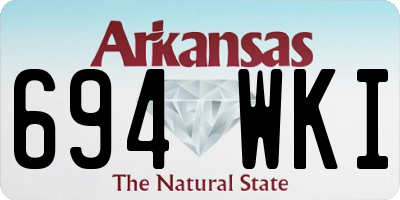 AR license plate 694WKI