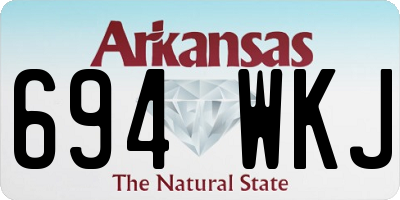 AR license plate 694WKJ