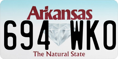 AR license plate 694WKO