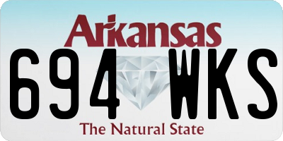 AR license plate 694WKS
