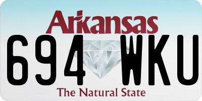 AR license plate 694WKU