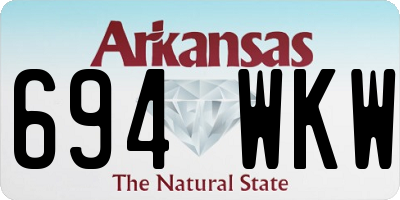 AR license plate 694WKW