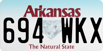 AR license plate 694WKX
