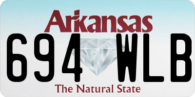 AR license plate 694WLB