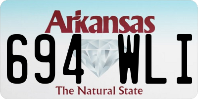 AR license plate 694WLI