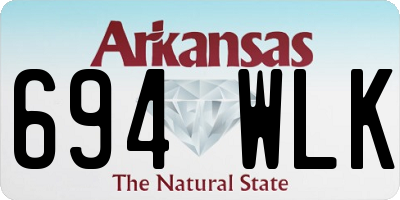 AR license plate 694WLK